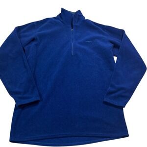 Patagonia Capilene Fleece Pullover‎ Mens Medium Quarter Zip Blue